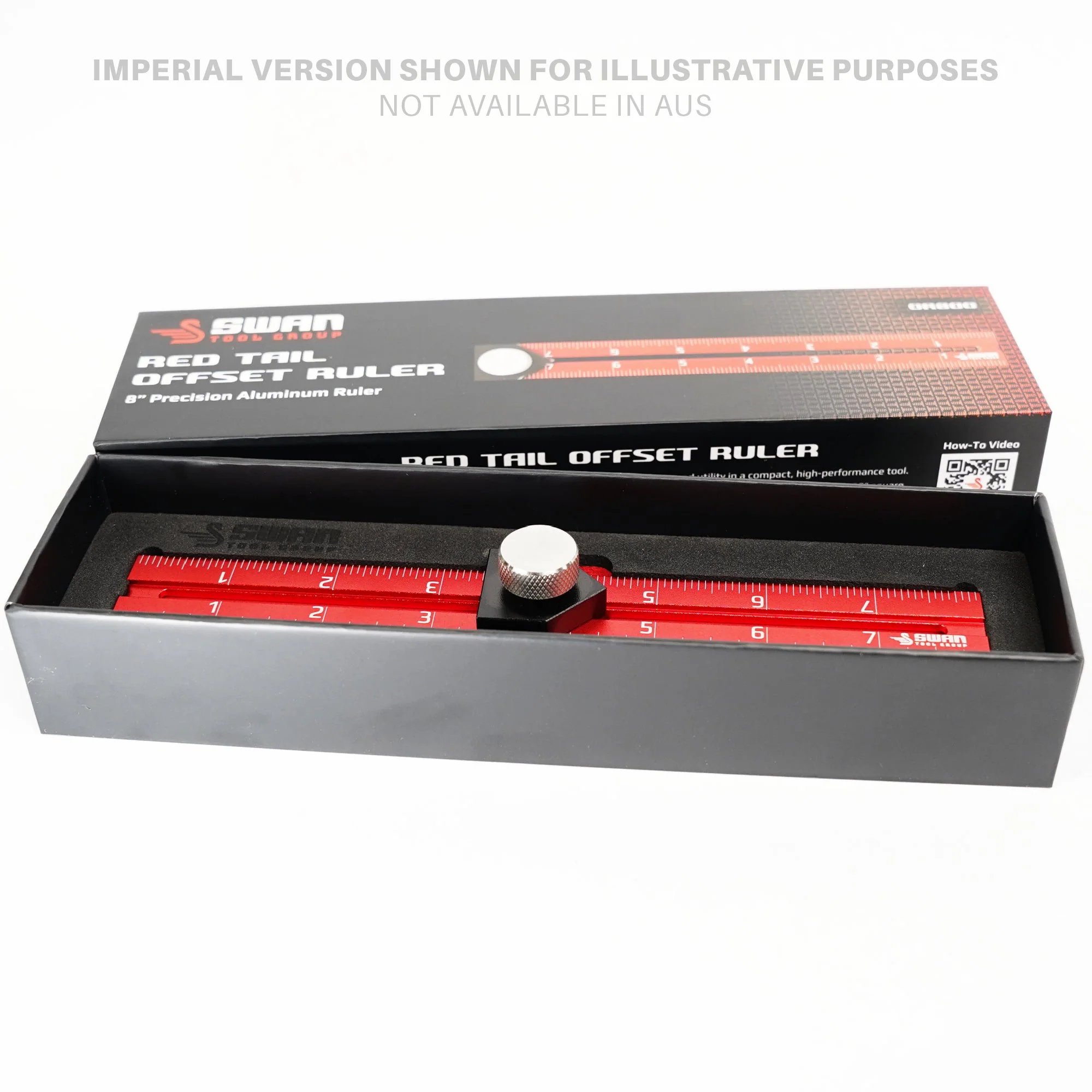 Swan Tool Group RED TAIL Offset Ruler 200mm - Image 9