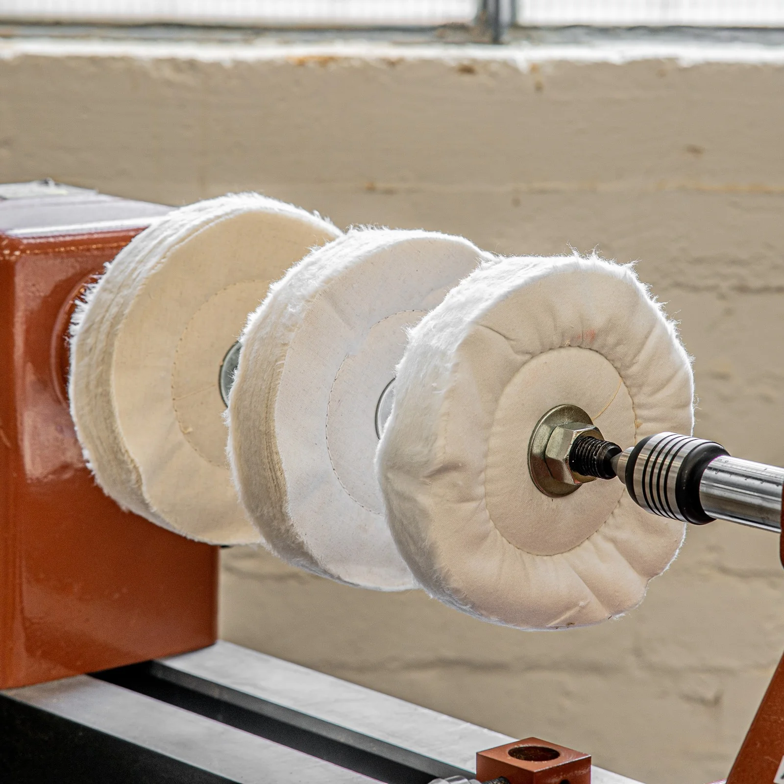 Torquata Buffing Spindle for Lathes Triple Step - Image 3