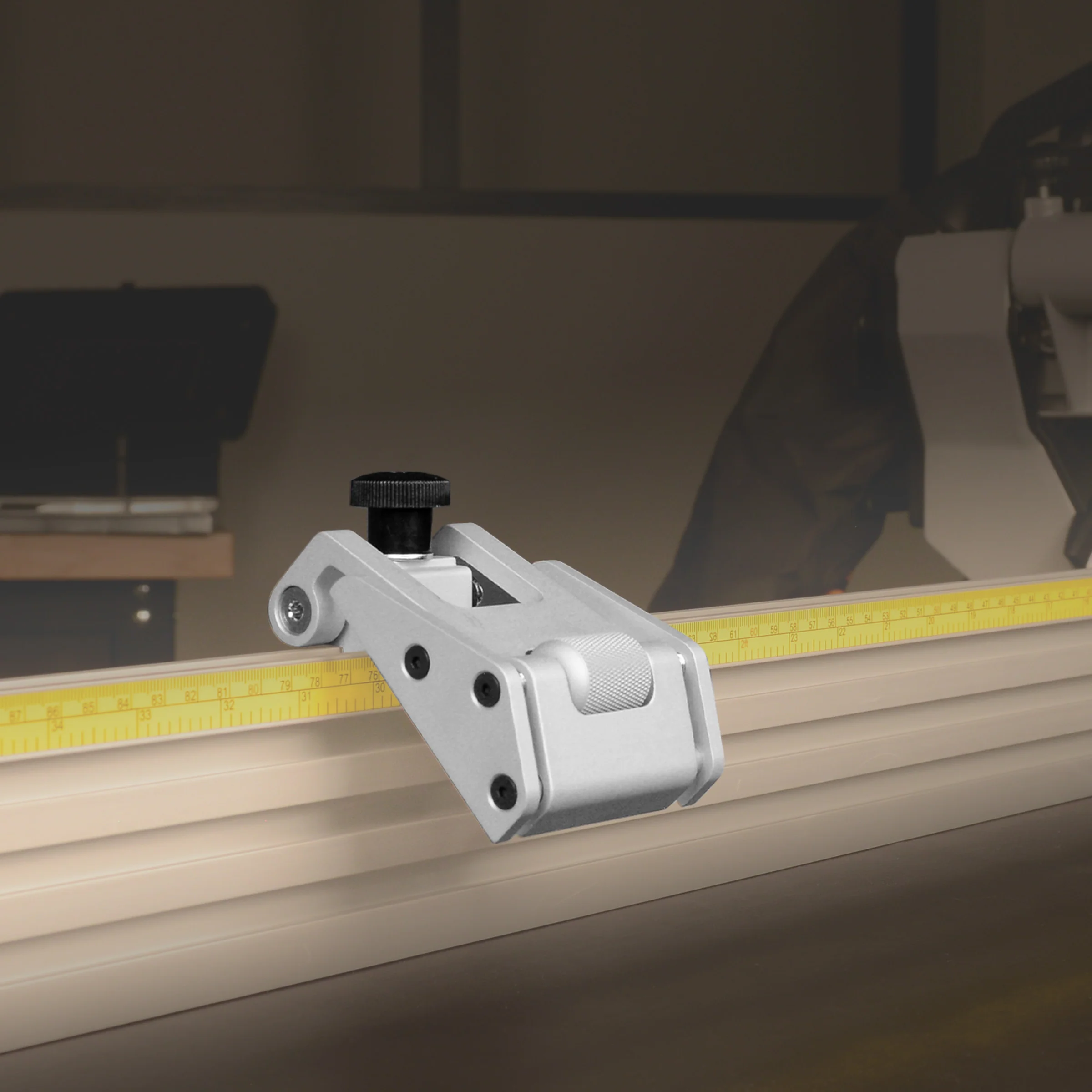 Torquata Micro Adjustable Flip Stop suits Mitre Saw Fence Track - Image 3