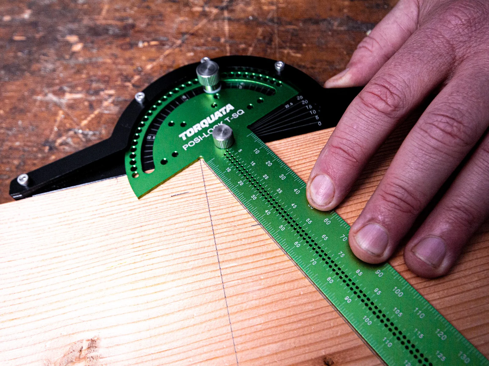 Torquata Posi-Lock T Square with Protractor 300mm - Image 3