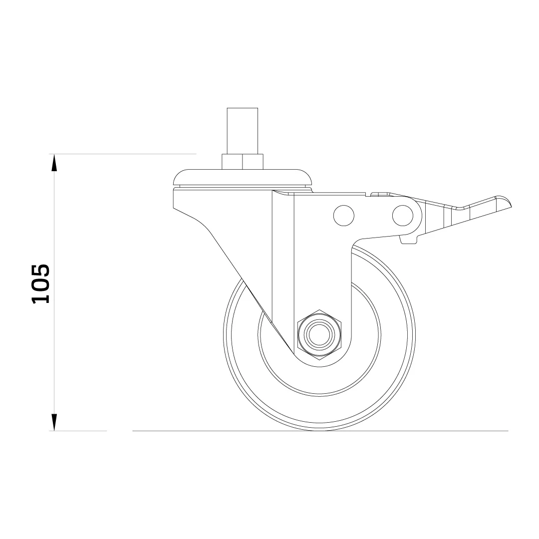 Torquata Workbench System Set of 4 Castors Locking - Image 4